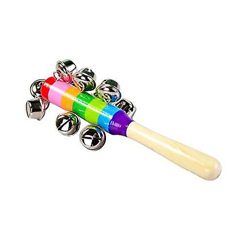 Foto 2 pulgar | Venta Internacional - Sonajeros Para Bebés, Coloridos Instrumentos De Madera Con Forma De Campana