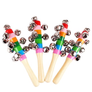 Foto 2 | Venta Internacional - Sonajeros Para Bebés, Coloridos Instrumentos De Madera Con Forma De Campana