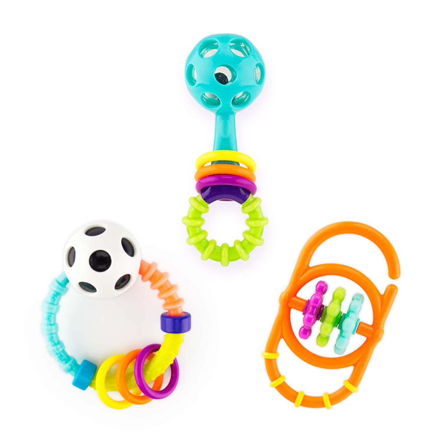 Foto 2 pulgar | Set de Regalo Sassy My First Newborn con 3 Sonajeros Suaves - Venta Internacional