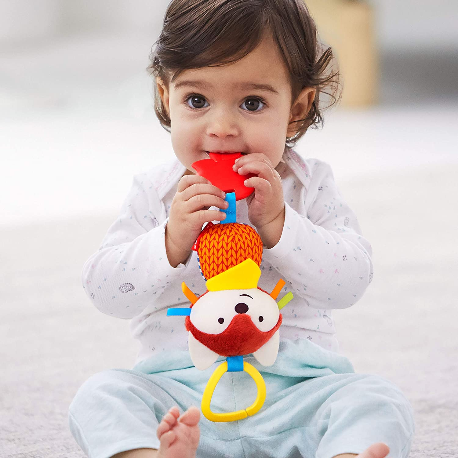 Foto 4 pulgar | Bandana Buddies Fox De Stroller Toy Skip Hop Con Carillón Y Mordedor - Venta Internacional.