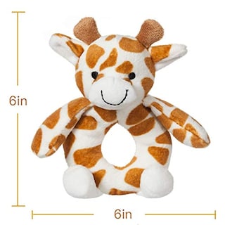 Foto 2 | Sonajero De Peluche Con Forma De Albaricoque, Cordero, Bebé, Adorable Jirafa - Venta Internacional.