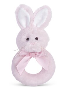 Foto 2 | Sonajero De Peluche Bearington Baby Lil' Bunny Rosa Con Anillo - Venta Internacional.