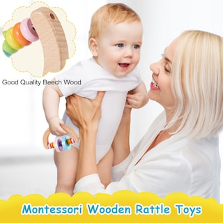 Foto 4 | Montessori Toys Chivao Wooden Bebé De 18 Meses O Más Con Sonajero - Venta Internacional.