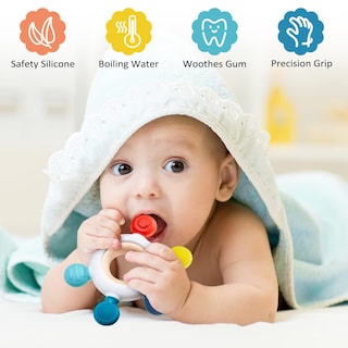 Foto 5 | Montessori Toys Chivao Wooden Bebé De 18 Meses O Más Con Sonajero - Venta Internacional.