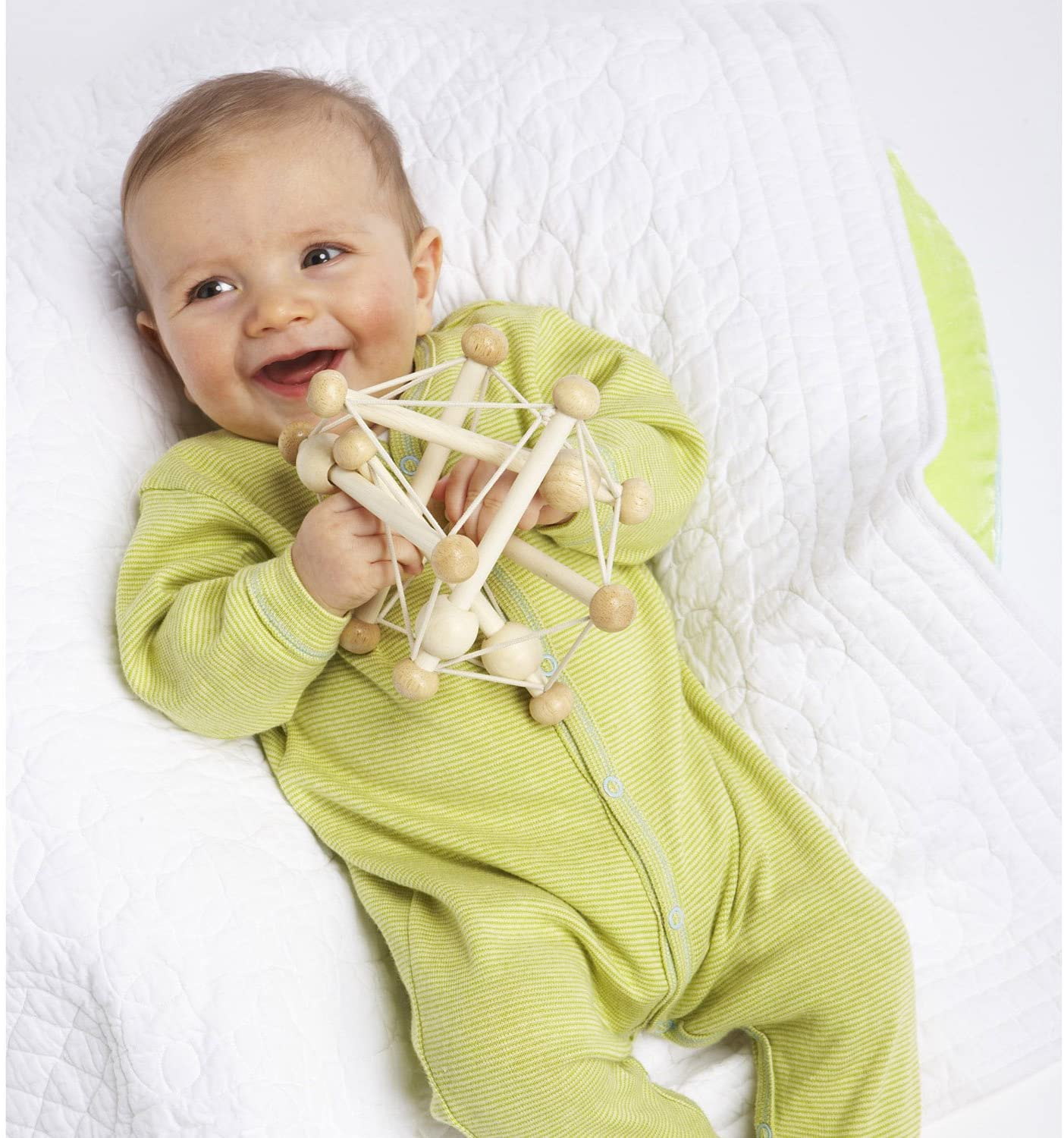 Foto 4 pulgar | Sonajero Natural y Mordedera Manhattan Toy Skwish - Venta Internacional