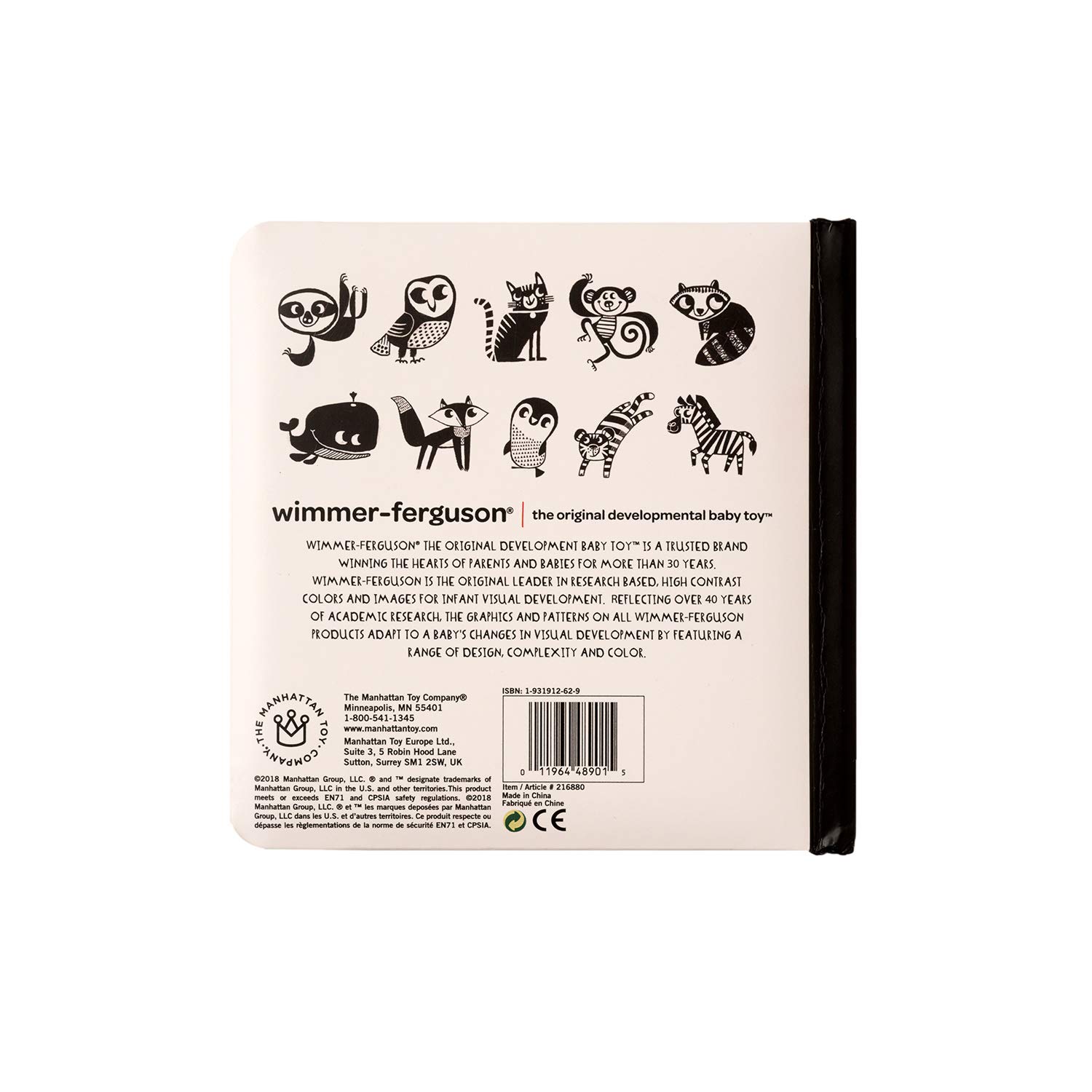 Foto 6 | Libro De Cartón Manhattan Toy Wimmer-ferguson Baby Zoo De 6 Meses O Más - Venta Internacional.