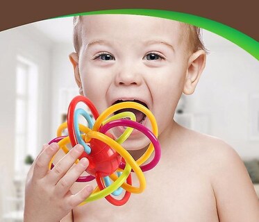 Foto 2 | Juguete Con Forma De Bola Teether Fixer Para Bebés, Sonajero Para Molares - Venta Internacional.
