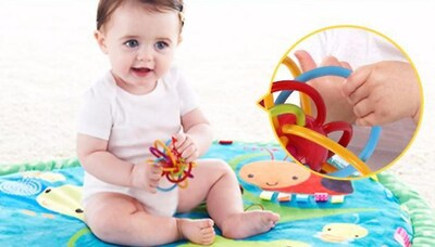 Foto 3 | Juguete Con Forma De Bola Teether Fixer Para Bebés, Sonajero Para Molares - Venta Internacional.