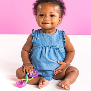 Foto 2 | Juguete Para Mancuernas Rattle And Shake Bright Starts Pretty En Color Rosa - Venta Internacional.