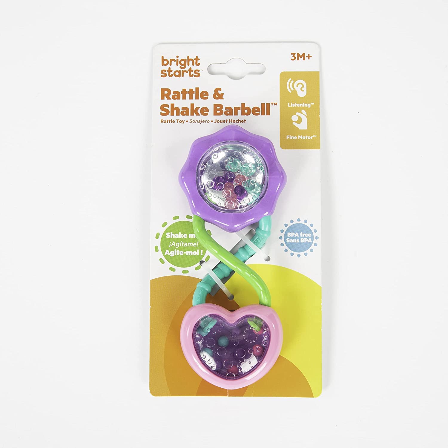 Foto 7 pulgar | Juguete Para Mancuernas Rattle And Shake Bright Starts Pretty En Color Rosa - Venta Internacional.