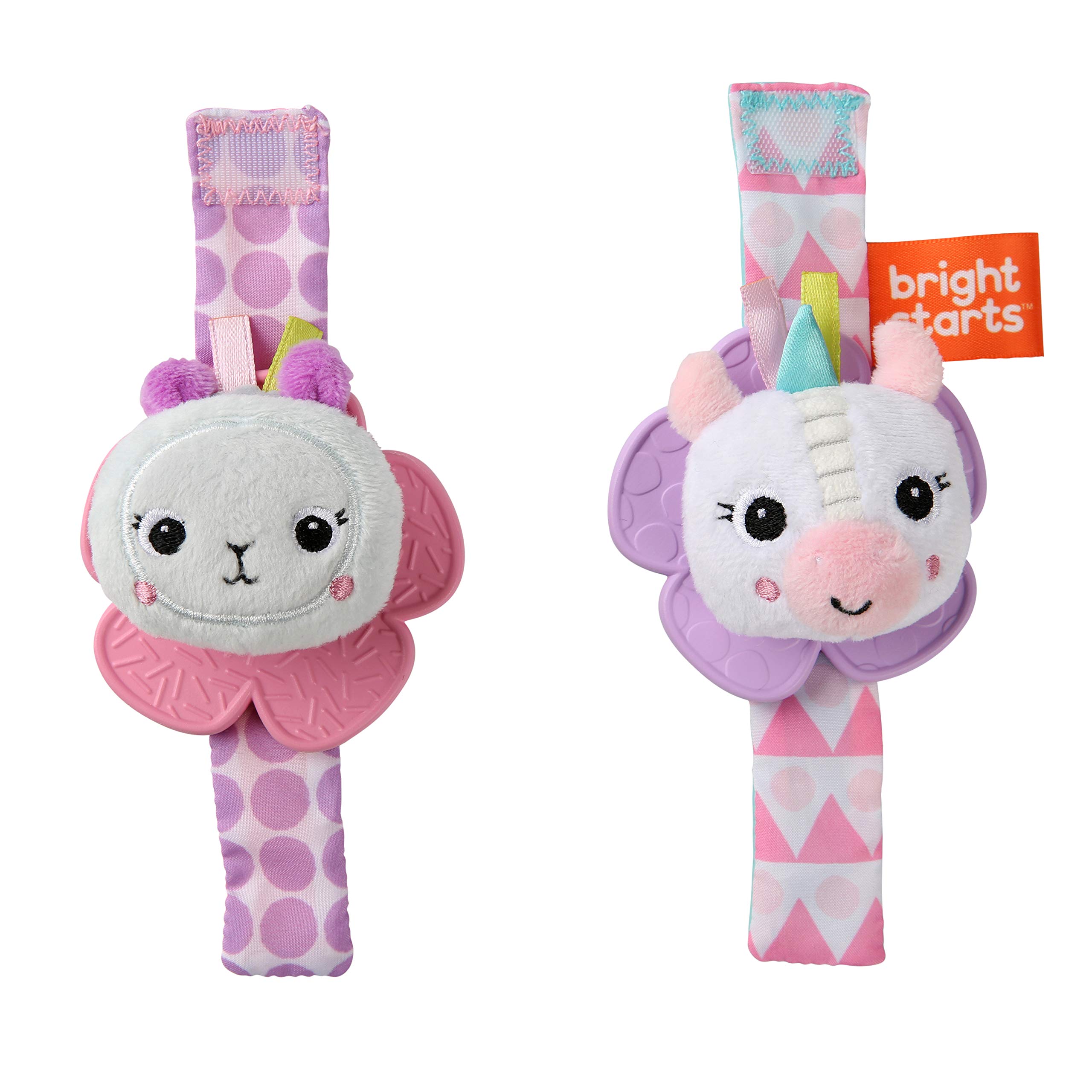 Foto 2 pulgar | Juguete Rattle & Teethe Para Amigos De Muñeca Bright Starts, Unicornio, Llama - Venta Internacional.