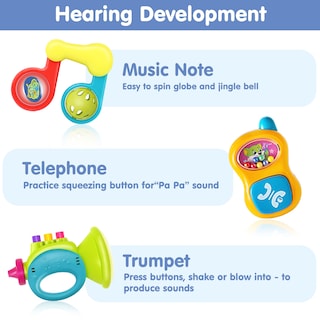 Foto 3 | Set De Juguetes Baby Rattles Iplay Ilearn Infant Grab N Shake - Venta Internacional.