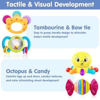 Foto 4 | Set De Juguetes Baby Rattles Iplay Ilearn Infant Grab N Shake - Venta Internacional.
