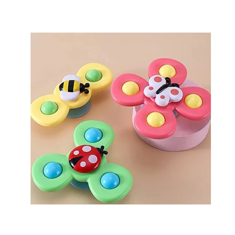 Juego De 3 Ruletas Para Bebés Con Sonajero Y Ventosa - Venta Internacional.