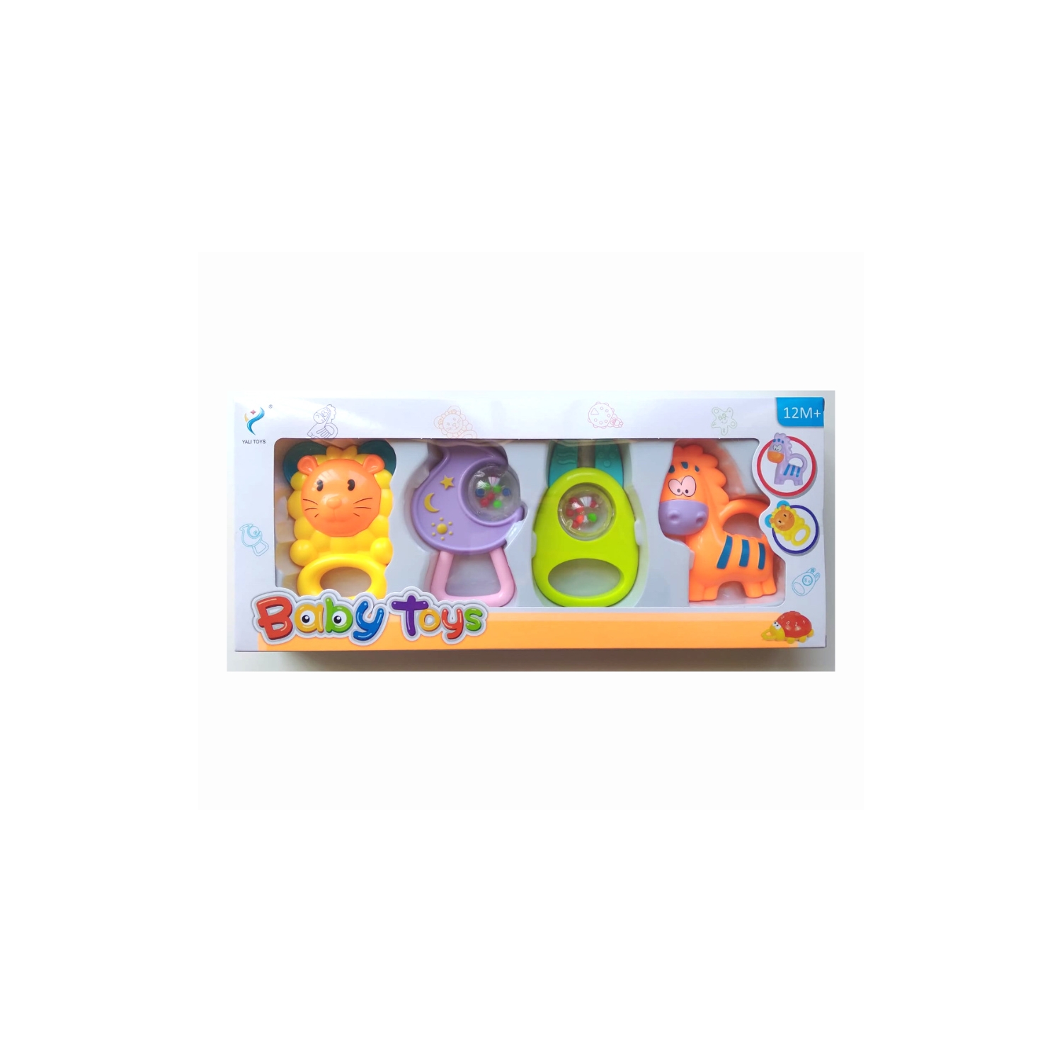 Juego de 4 Sonajeros Multicolor para Bebés 12 Meses - Venta Internacional