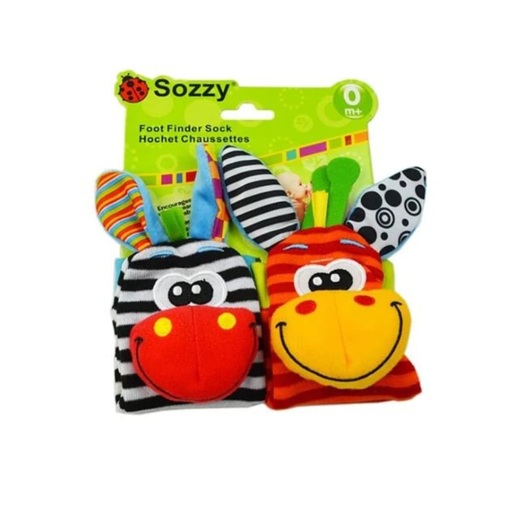 Set de Estimulación Baby Rattles 2 Calcetines y 2 Pulseras - Venta Internacional