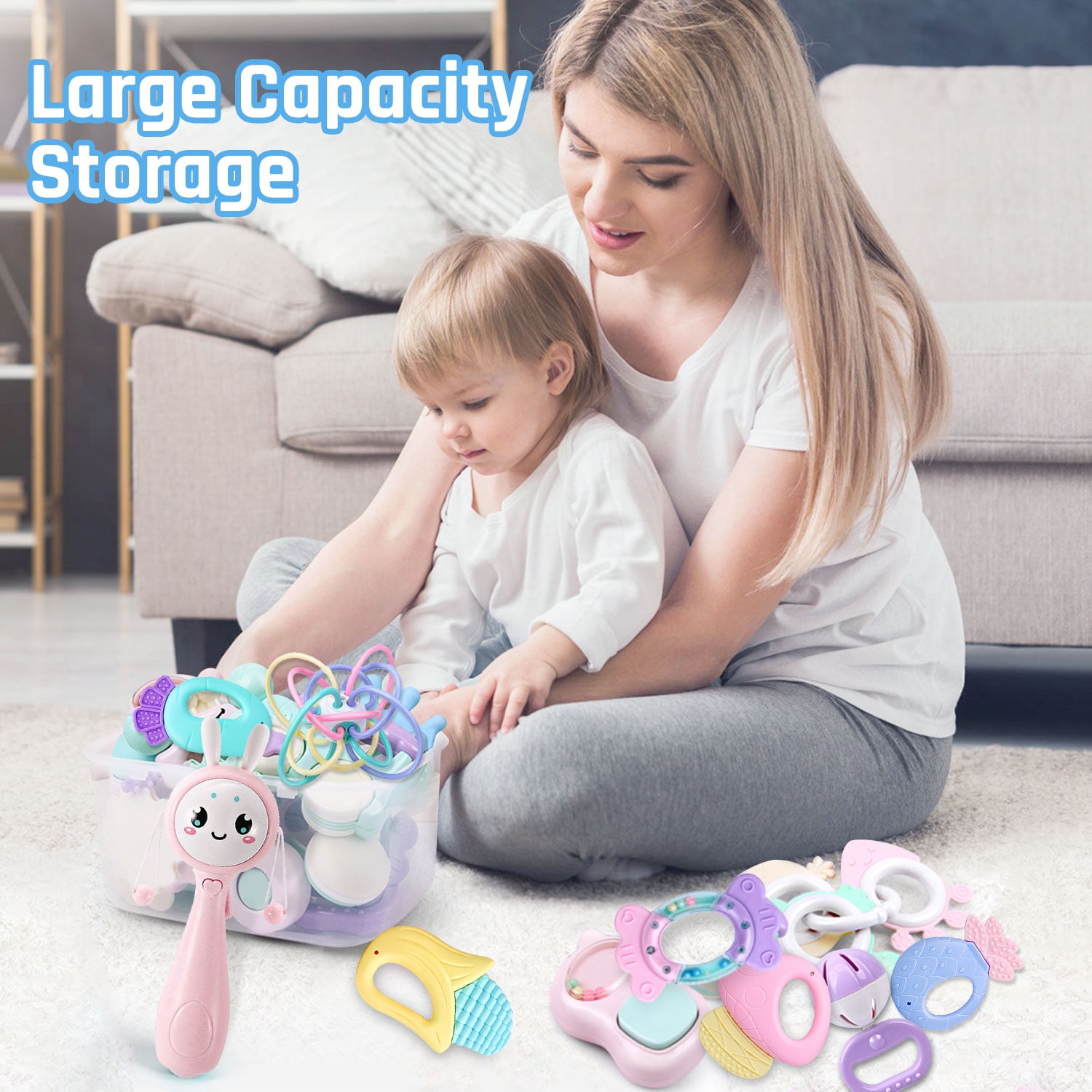 Foto 2 | Juego De Campanillas Para Bebés, Juguete De Desarrollo Sensorial, 12 Piezas - Venta Internacional.