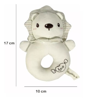 Foto 2 | Set de 2 Sonajas de Peluche Extra Suave Figura León para Bebé