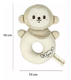 Foto 3 | Set de 2 Sonajas Belug Diseño de Mono para Bebé Peluche