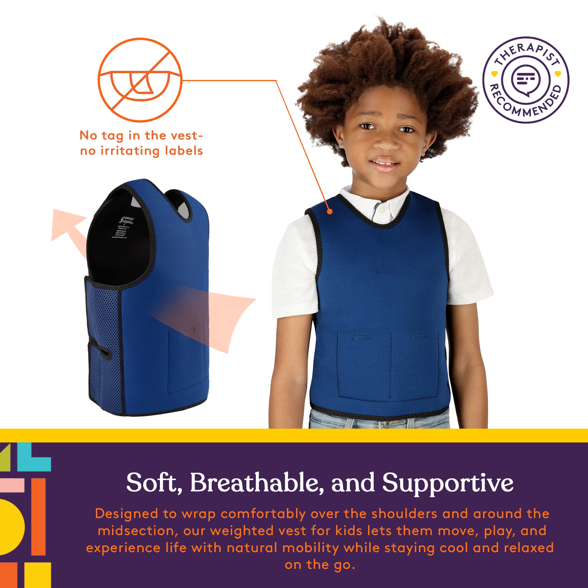 Foto 6 pulgar | Chaleco de Compresión Sensorial Special Supplies Pesado Suministros Especiales para Niños - Venta Internacional
