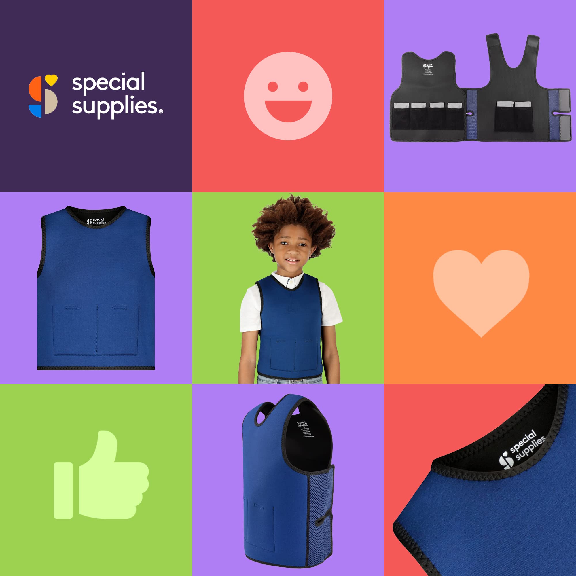 Foto 8 pulgar | Chaleco de Compresión Sensorial Special Supplies Pesado Suministros Especiales para Niños - Venta Internacional