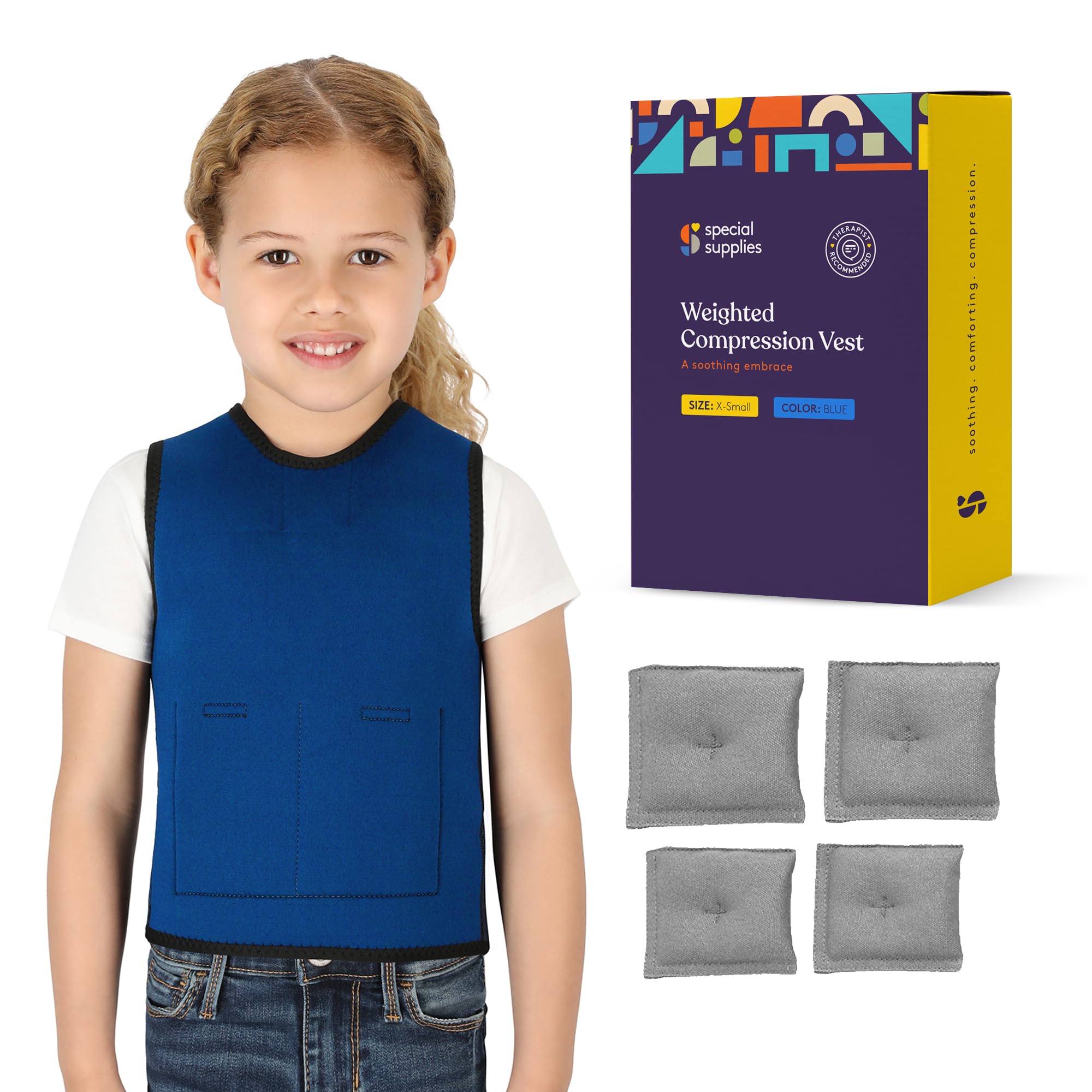 Chaleco de Compresión Sensorial Special Supplies Pesado Suministros Especiales para Niños - Venta Internacional