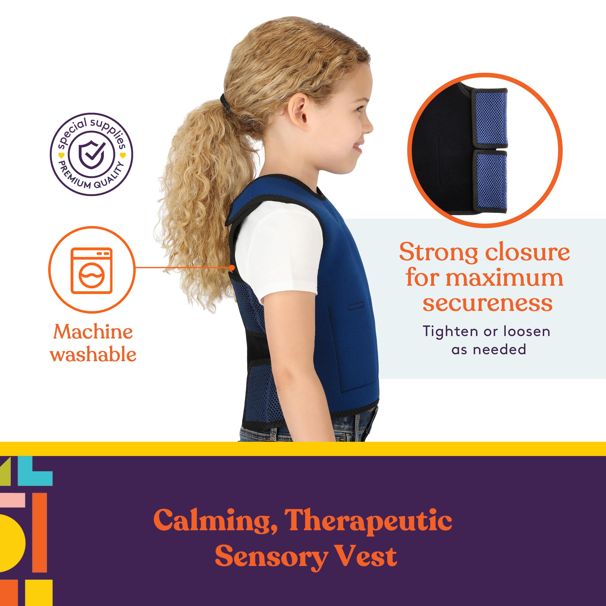 Foto 5 pulgar | Chaleco de Compresión Sensorial Special Supplies Pesado Suministros Especiales para Niños - Venta Internacional