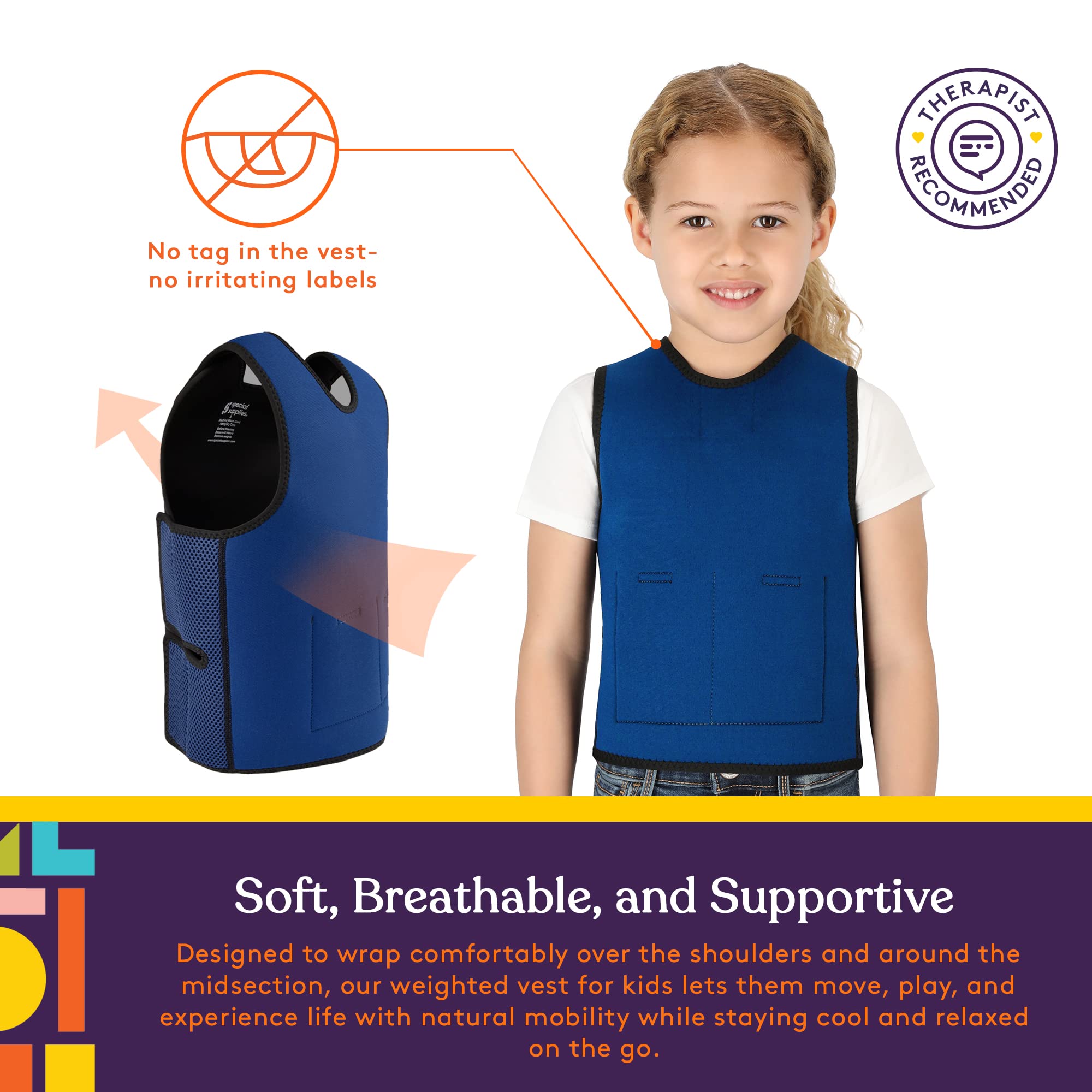 Foto 6 pulgar | Chaleco de Compresión Sensorial Special Supplies Pesado Suministros Especiales para Niños - Venta Internacional