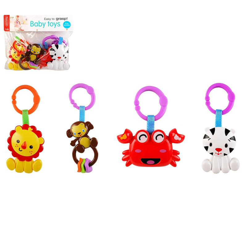 Juego de Sonajas para Bebé 4 Piezas Multicolor
