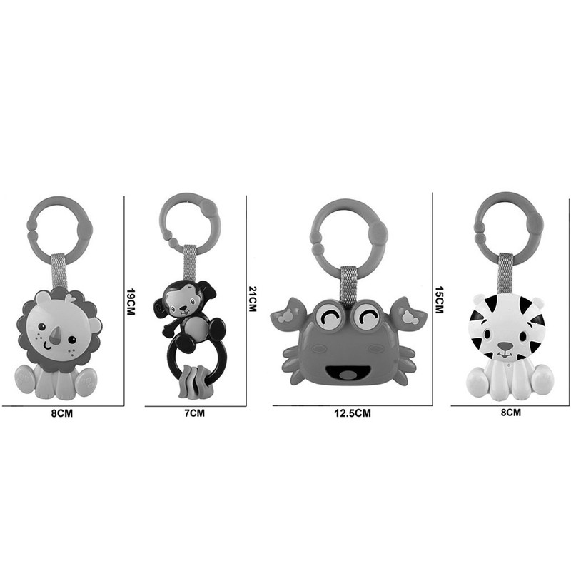 Foto 5 pulgar | Juego de Sonajas para Bebé 4 Piezas Multicolor