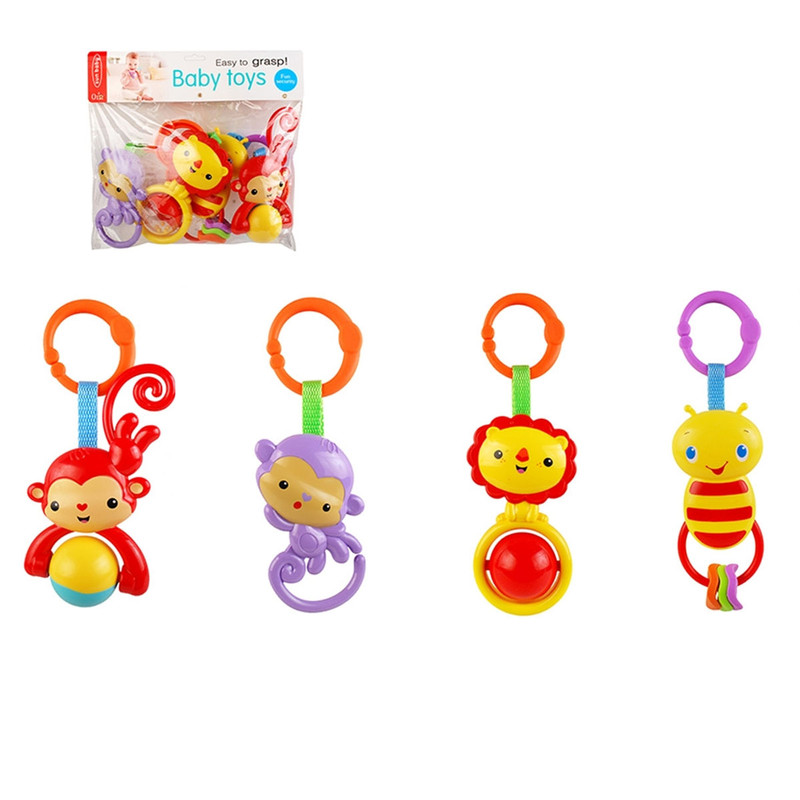 Juego De Sonajas Para Bebe Generico Con 4 Piezas