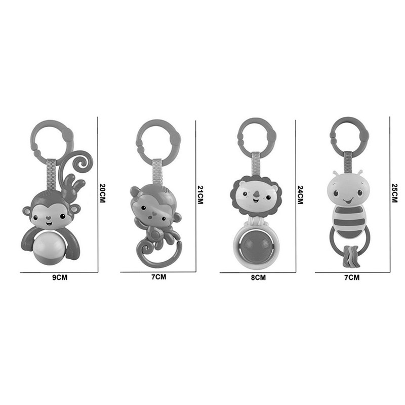 Foto 5 pulgar | Juego De Sonajas Para Bebe Generico Con 4 Piezas