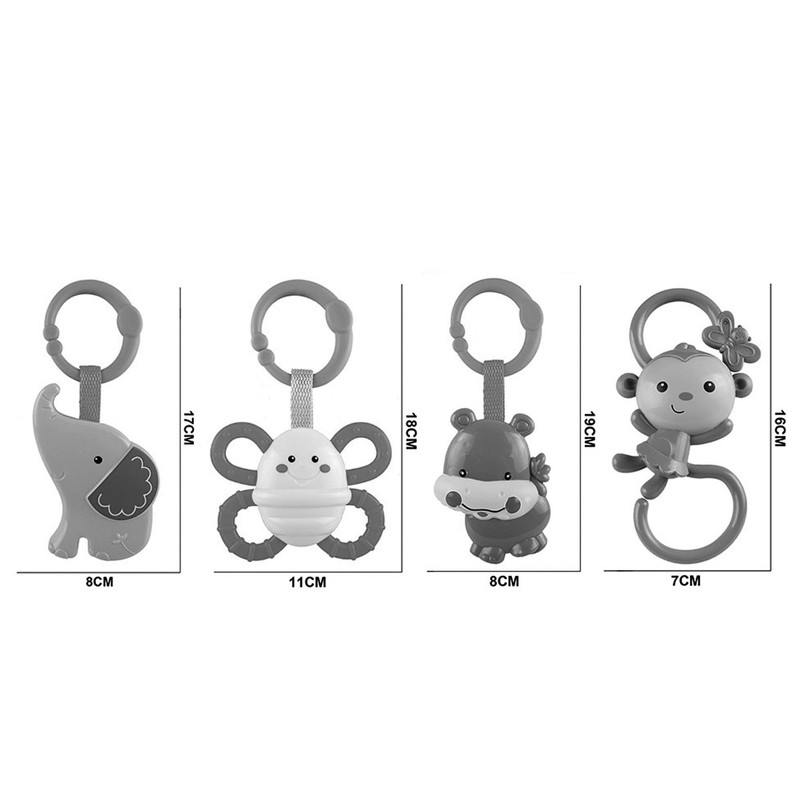 Foto 5 pulgar | Juego de Sonajas Multicolor para Bebé 4 Piezas