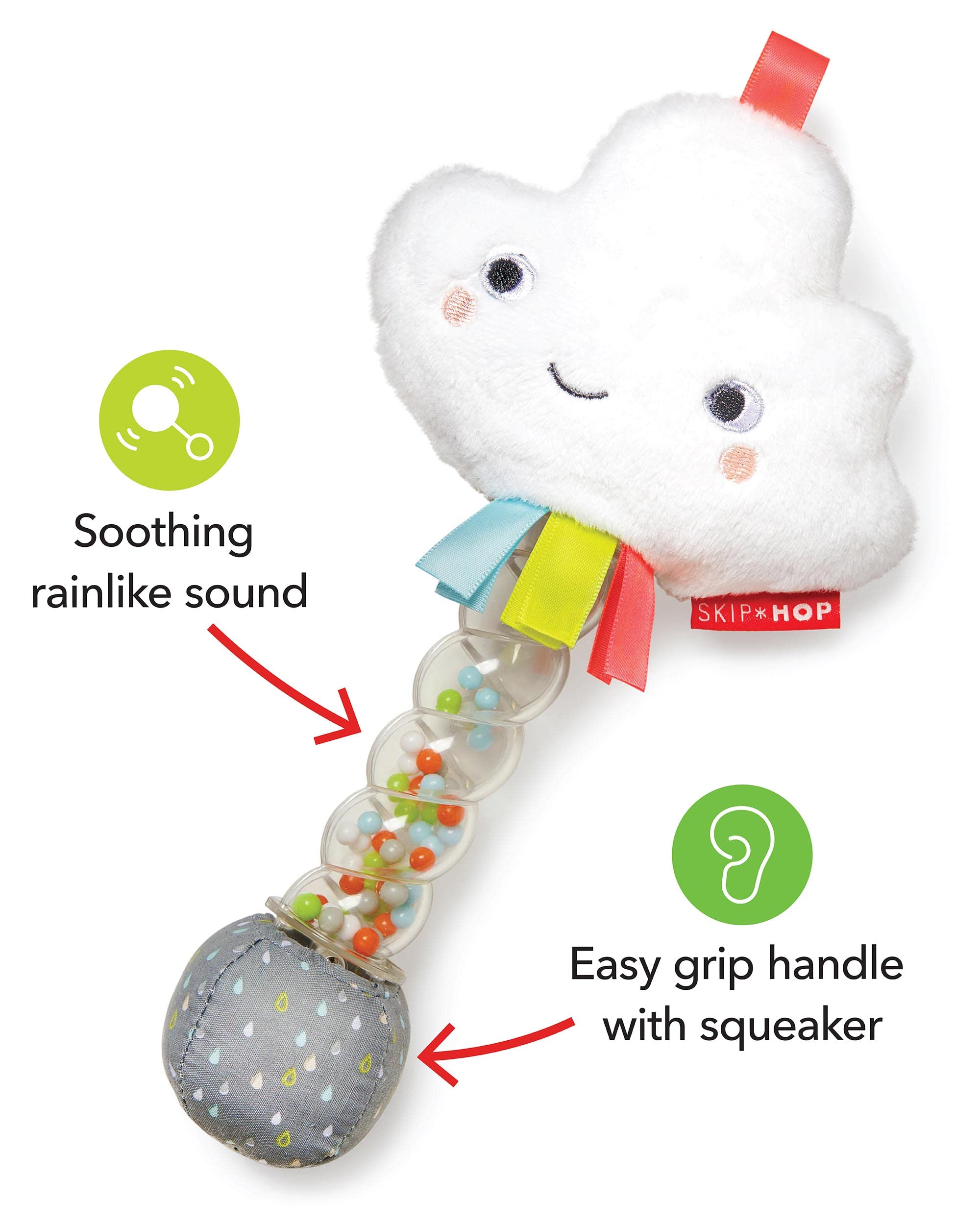 Foto 4 pulgar | Rainstick Rattle Skip Hop Con Forro Plateado Para Bebés - Venta Internacional.