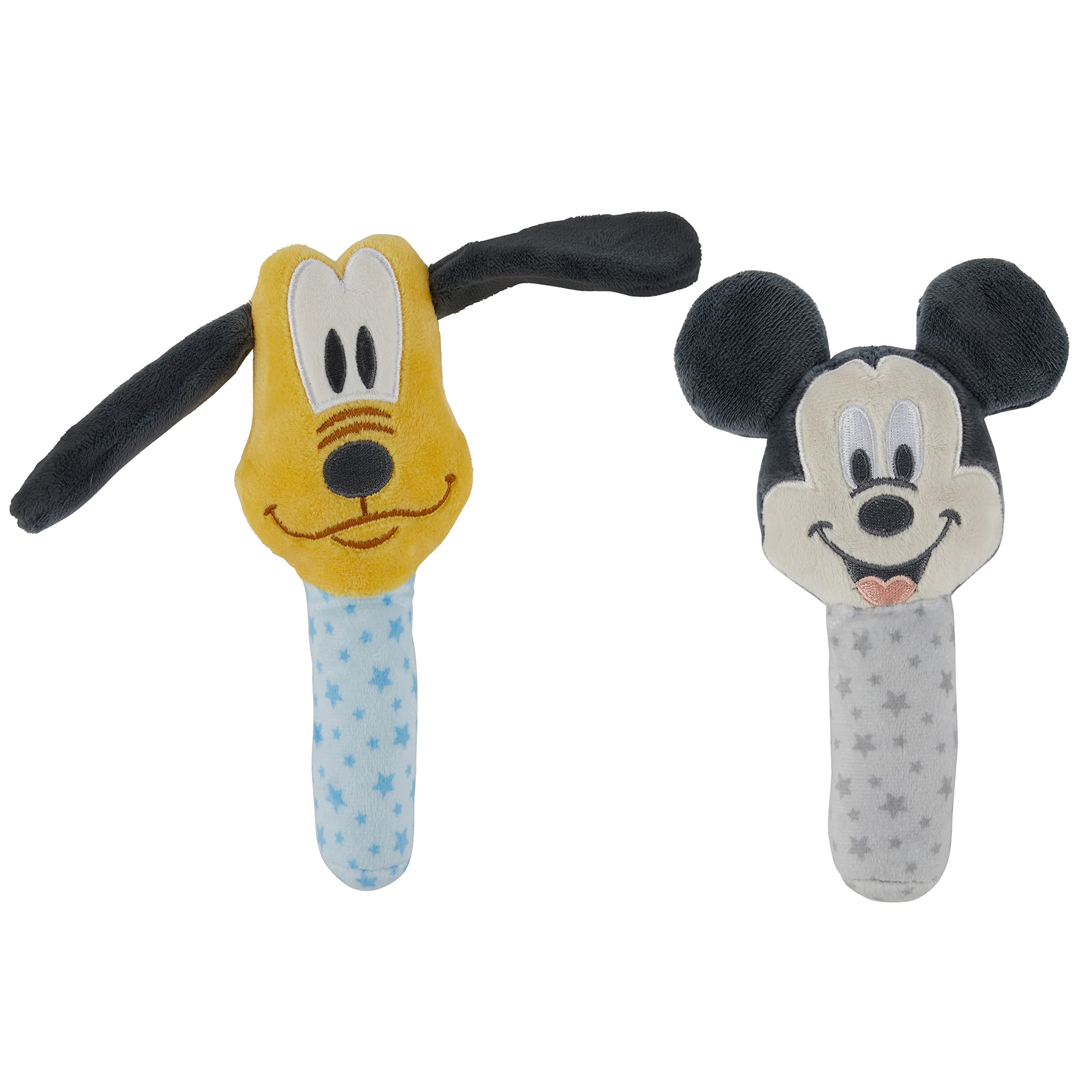 Set De Sonajero Plush Lovie De Mickey Mouse Y Goofy De Disney X2 - Venta Internacional.