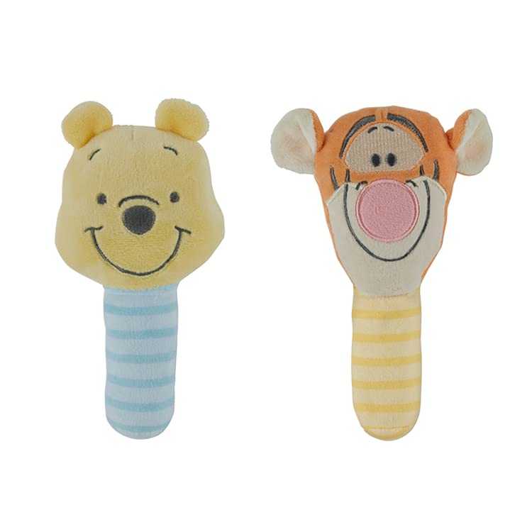 Set De Sonajero De Peluche Lovie De Disney Con Winnie The Pooh Y Tigger - Venta Internacional.