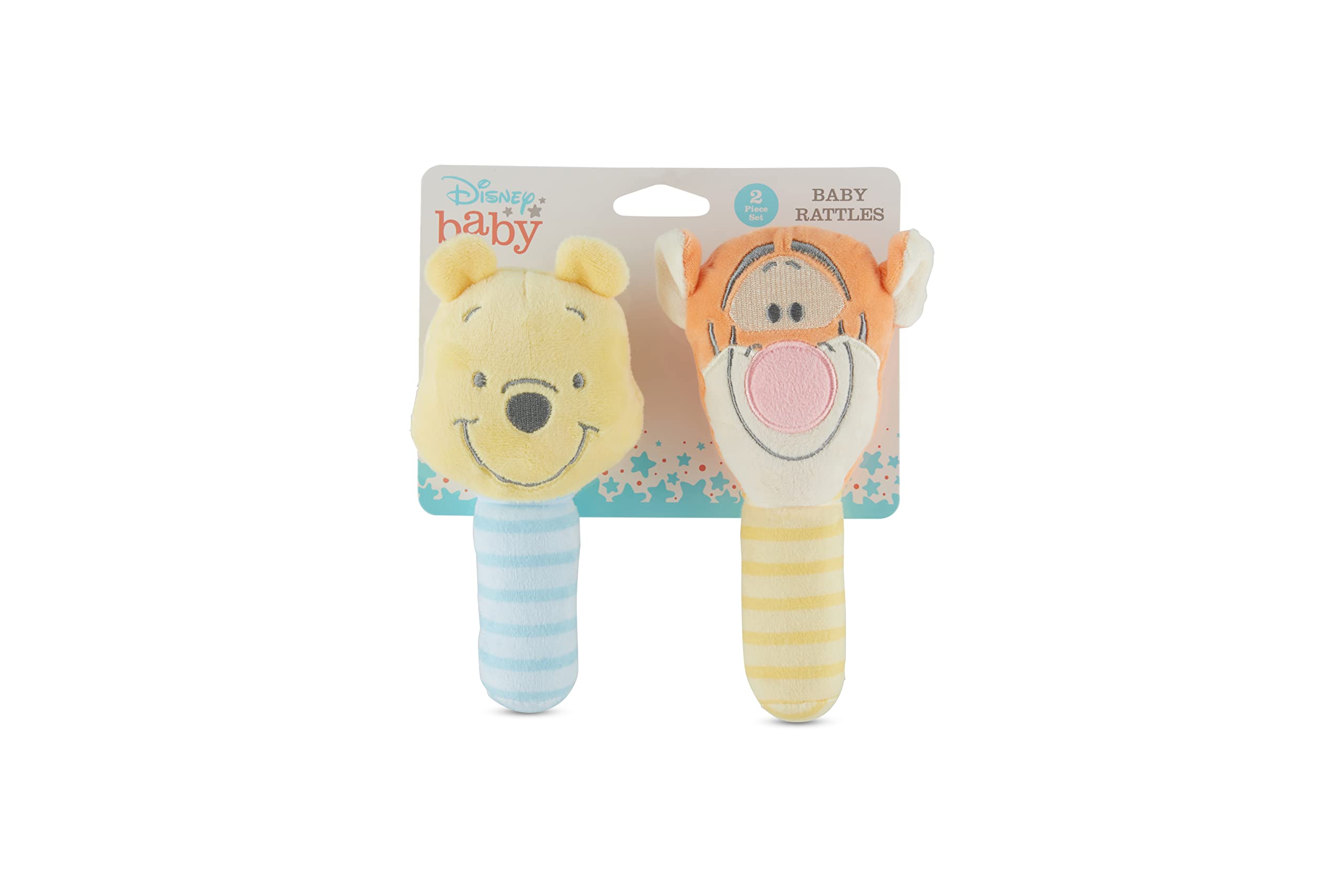 Foto 3 pulgar | Set De Sonajero De Peluche Lovie De Disney Con Winnie The Pooh Y Tigger - Venta Internacional.