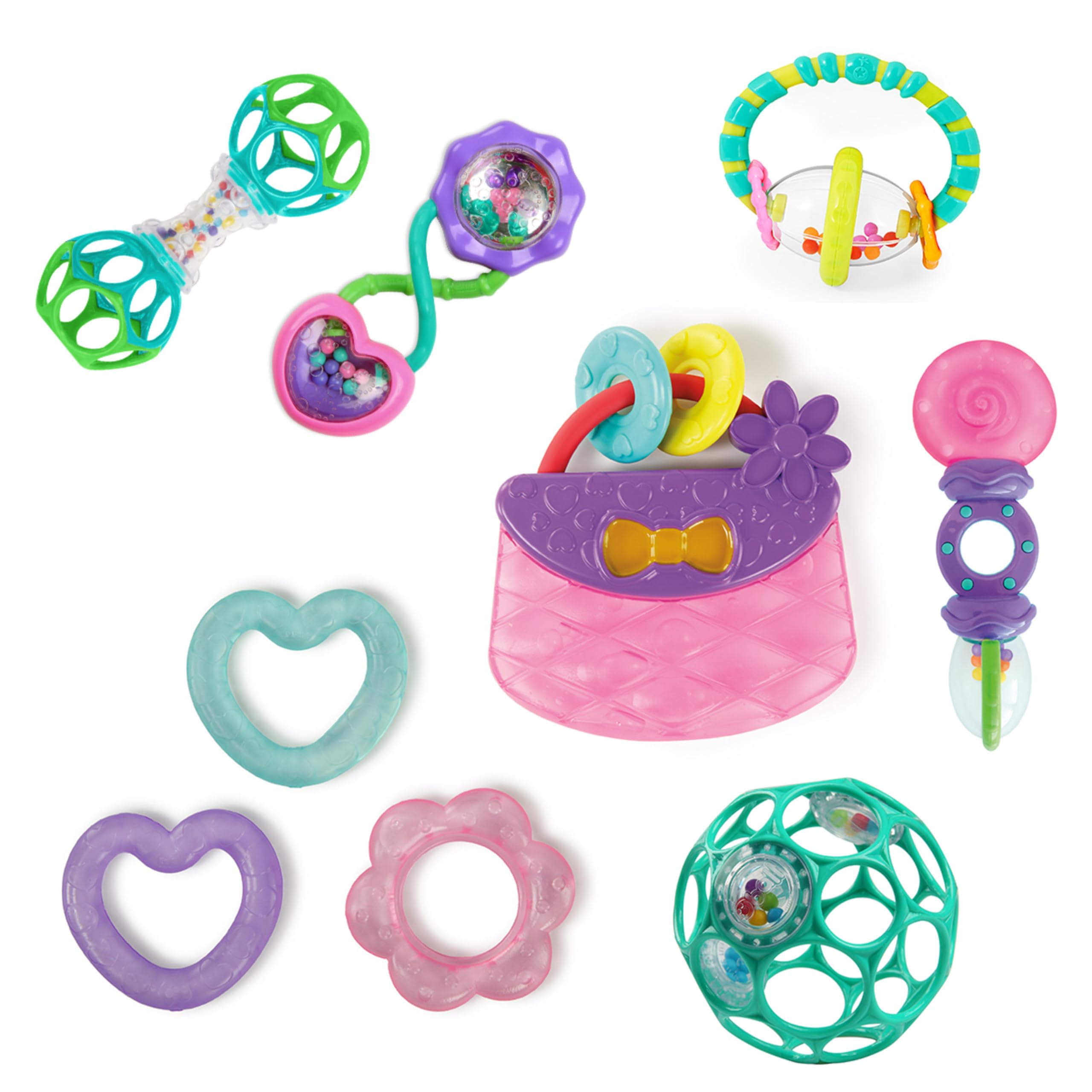 Juego De Juguetes Para Dentición Bright Starts Everything Nice, 9 Piezas - Venta Internacional.