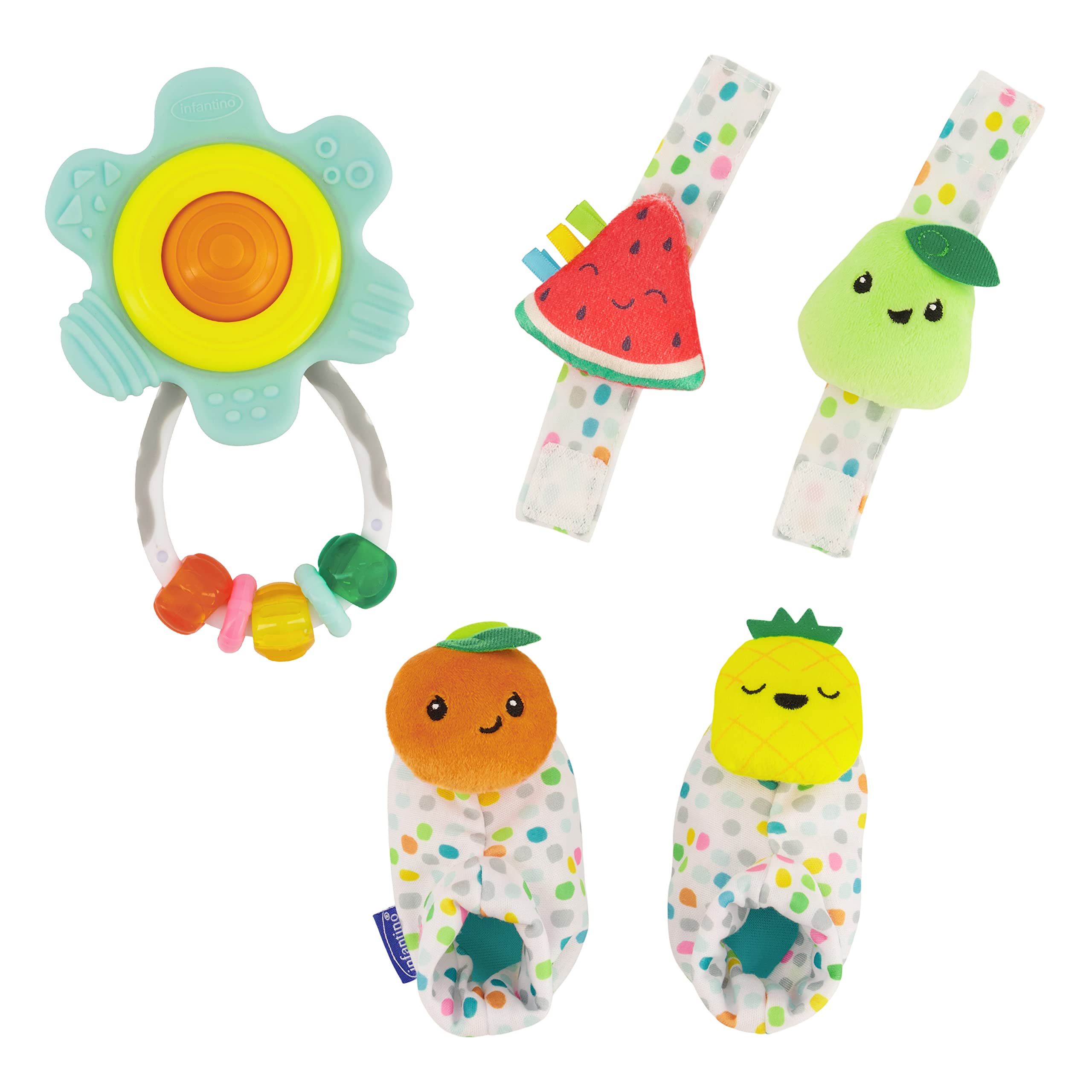 Set De Regalo Rattle Bundle Infantino Baby, 3 Piezas, 0m+ - Venta Internacional.
