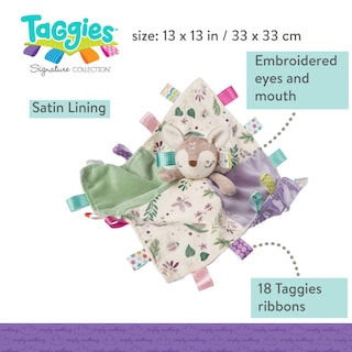 Foto 4 | Manta De Seguridad Taggies, Relajante, Sensorial, Animal De Peluche, Flora Fawn - Venta Internacional.