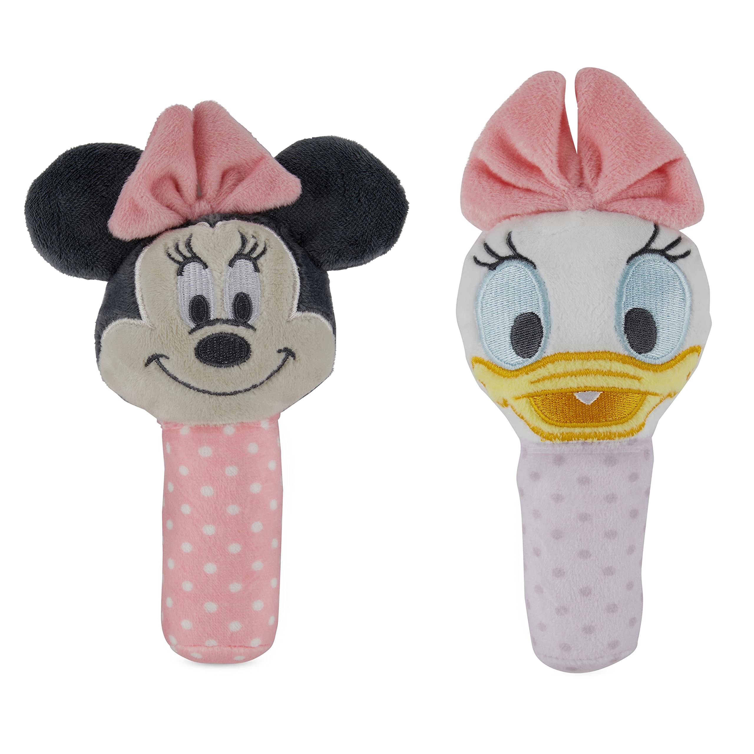Set De Sonajero Plush Lovie De Disney Con Minnie Mouse Y Daisy X2 - Venta Internacional.