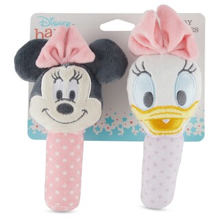 Foto 2 | Set De Sonajero Plush Lovie De Disney Con Minnie Mouse Y Daisy X2 - Venta Internacional.