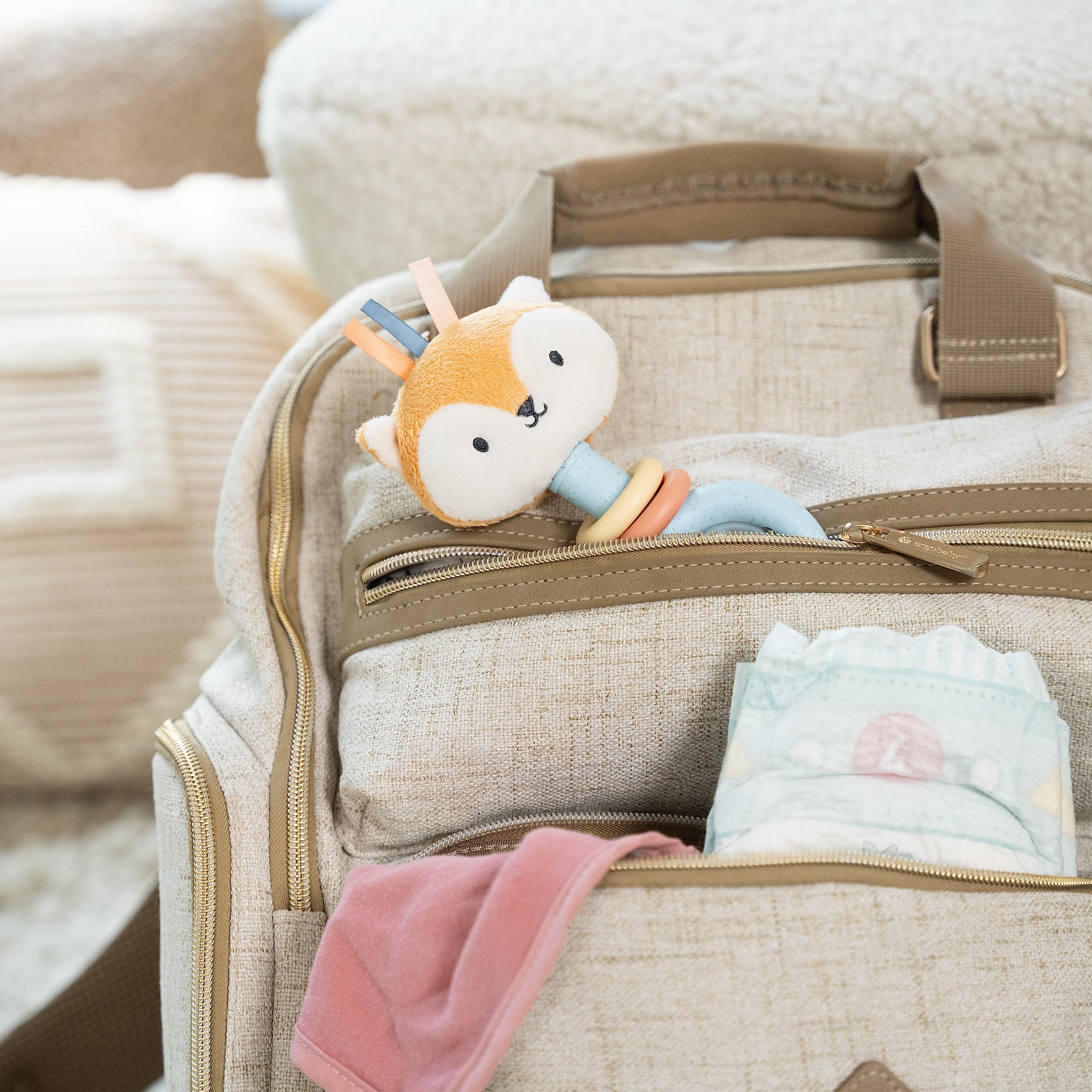 Foto 4 pulgar | Rattle Ring Ingenuity Kitt The Fox A Base De Plantas Sin Bpa - Venta Internacional.