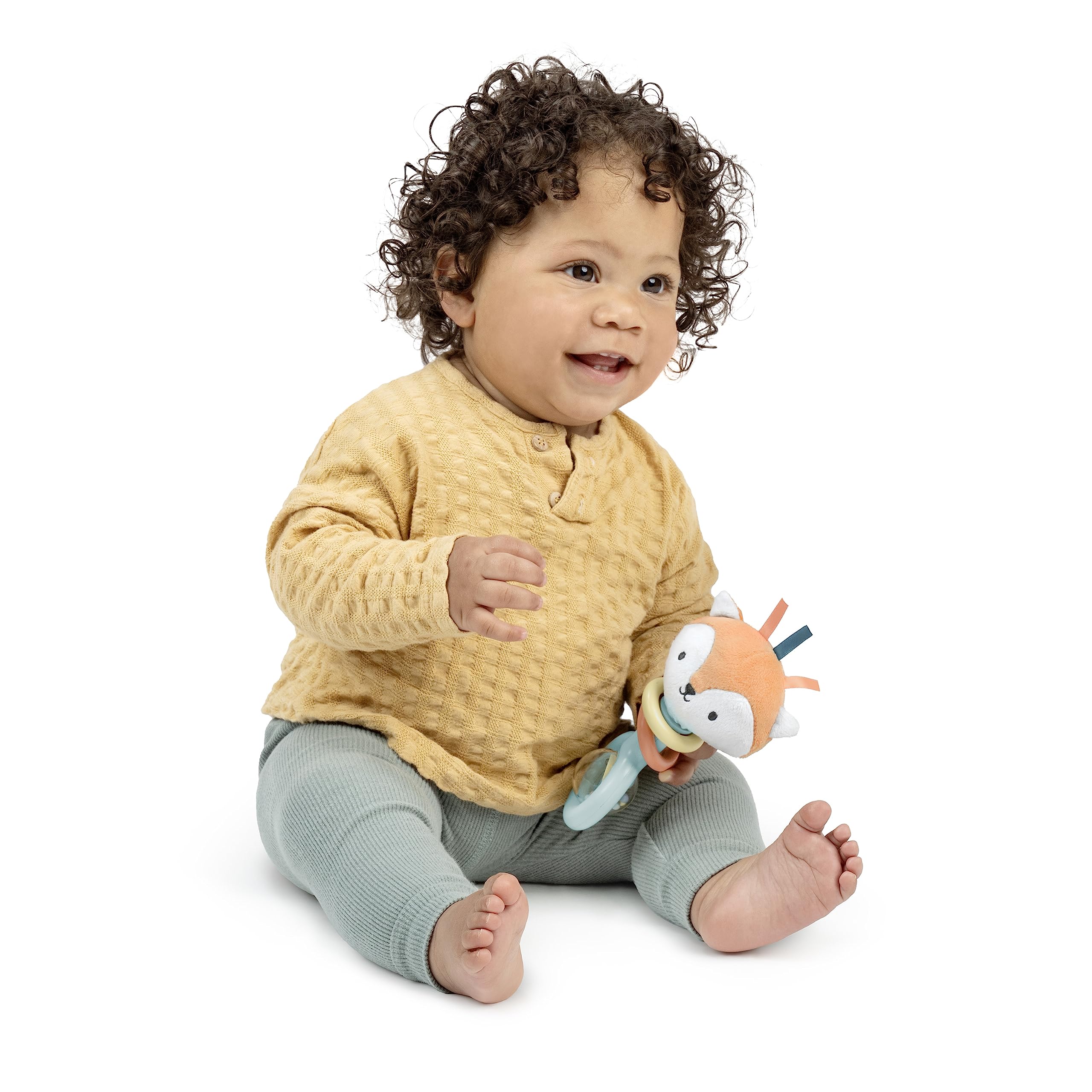 Foto 8 pulgar | Rattle Ring Ingenuity Kitt The Fox A Base De Plantas Sin Bpa - Venta Internacional.