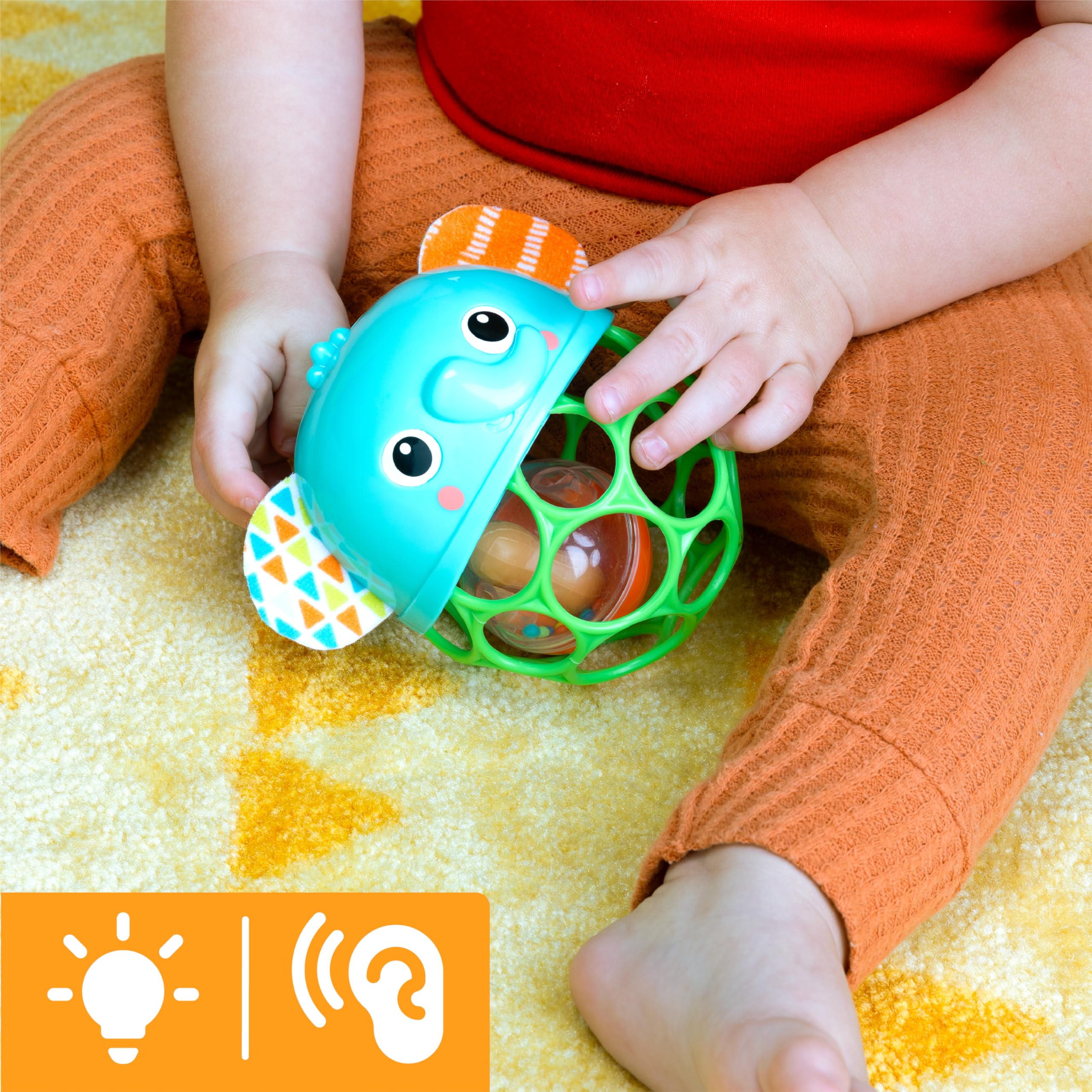 Foto 3 | Sonajero Musical Giggle & Glow De Toy Bright Starts Con Forma De Elefante - Venta Internacional.