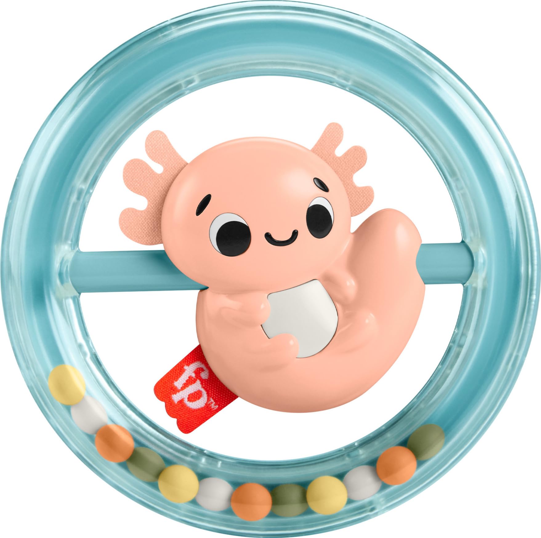 Sonajero De Juguete Fisher-price Shake & Spin Axolotl Durante Más De 3 Meses - Venta Internacional.