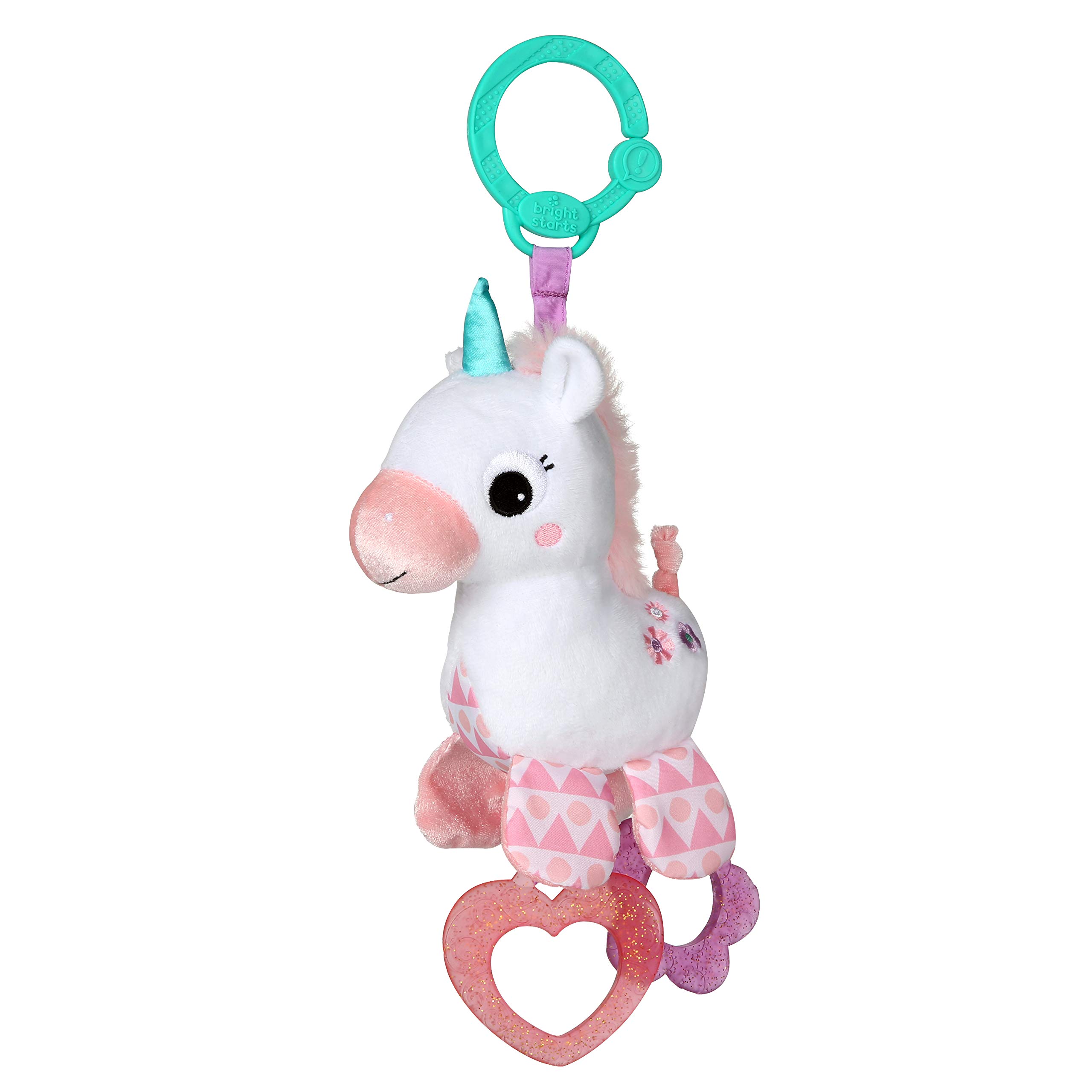 Foto 2 pulgar | Cochecito O Transportín De Juguete Bright Starts Unicorn Sparkle Pink - Venta Internacional.