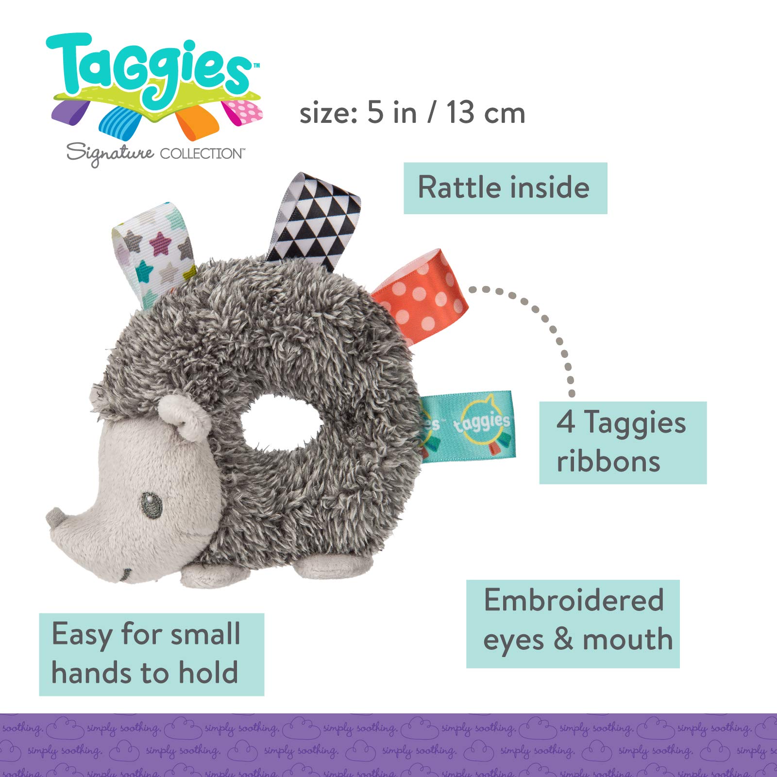 Foto 2 | Sonajero Mary Meyer Taggies Heather Hedgehog Para Bebé - Venta Internacional.