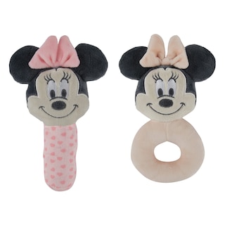 Foto 1 | Set De Sonajeros Plush Lovie De Disney Y Minnie Mouse, Paquete De 2 - Venta Internacional.
