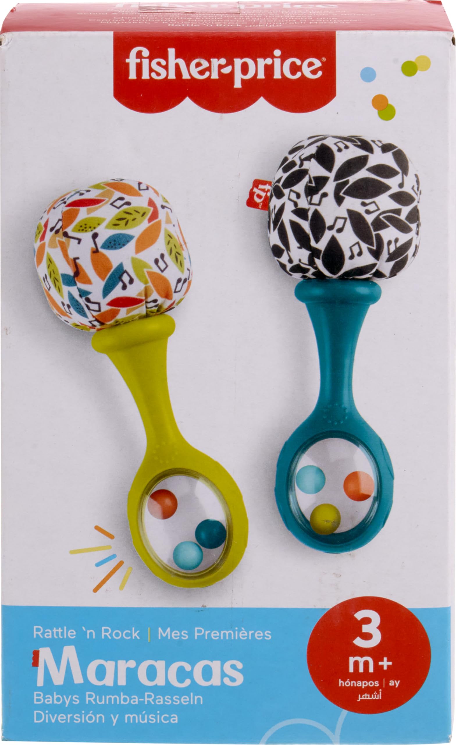 Foto 7 pulgar | Maracas Rattle 'n Rock De Toy Fisher-price Para Bebés De Más De 3 Meses - Venta Internacional.